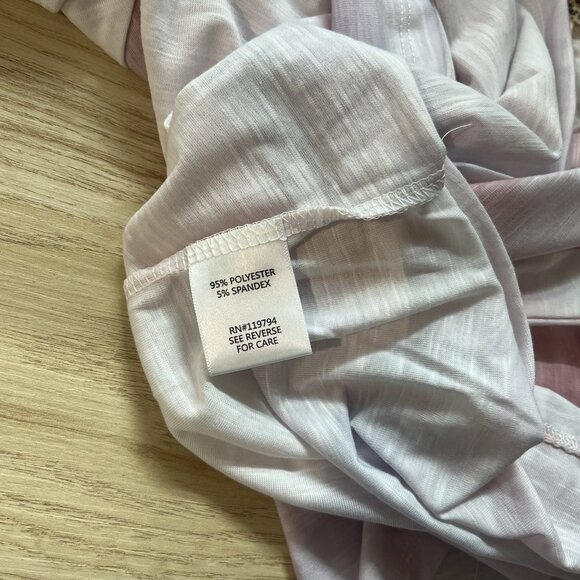 One World Tee Size Medium Tie Dye Graphic Twist Neckline "Once in a Blue Moon" - Picture 6 of 7